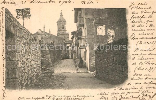 Fuenterrabia Hondarribia Calle antiqua