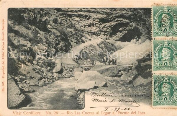 Cordillera Rio Las Cuevas al llegar al Puente del
