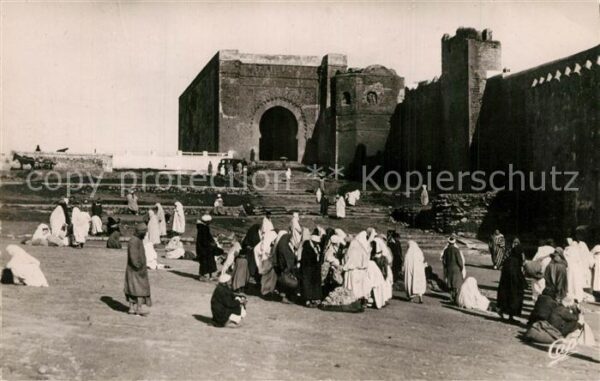 Rabat Marokko Marché de la laine a la Porte des Oudai