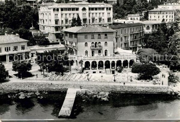 Opatija Abbazia Hotels Fliegeraufnahme