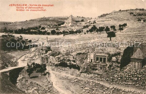 Jerusalem Yerushalayim Gräber im Josaphathal