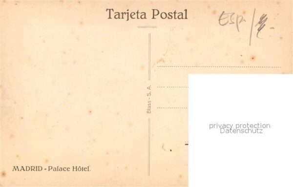 Madrid Spain Palace Hotel – Bild 2