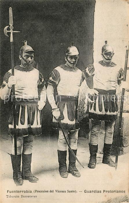 Fuenterrabia Hondarribia Guardias Pretorianos Procesion del Vier