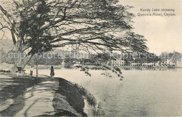 Ceylon Sri Lanka Kandy Lake Queen's Hotel