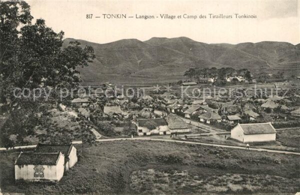 Tonkin Langson Village Cap des Tirailleurs Ton