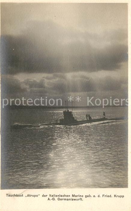 Marine Tauchboot Atropo Marine Italien Krupp G