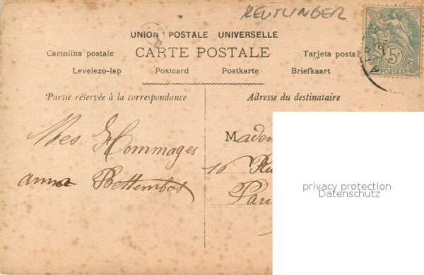Foto Reutlinger Paris Madia Borelli Frau Hutmode – Bild 2