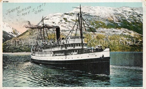 Schiffe Ships Navires Steamship City of Seattle Alaskan Water