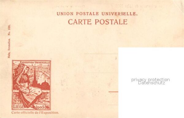 Exposition Universelle Liege 1905 Chemin de Fer Aerien – Bild 2