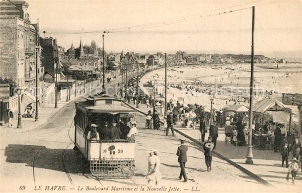 Strassenbahn Le Havre Boulevard Maritime Nouvelle Je