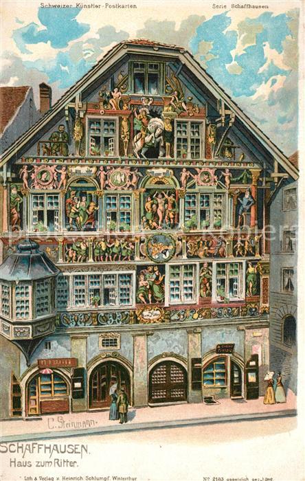 Steinmann C. Nr. 2183 Schaffhausen Haus zum Ritter