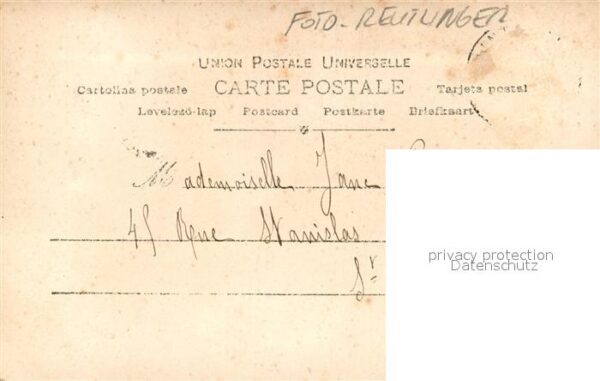 Foto Reutlinger Paris De Villers Frau Hutmode Mohnblumen – Bild 2