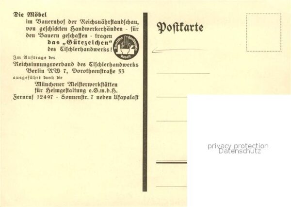 Bauernhof Reichsn?hrstandschau M?nchen Handwerk – Bild 2