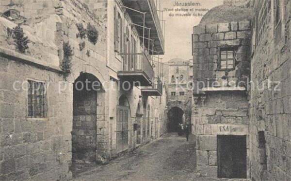 Jerusalem Yerushalayim IVme station et maison du mauvais riche