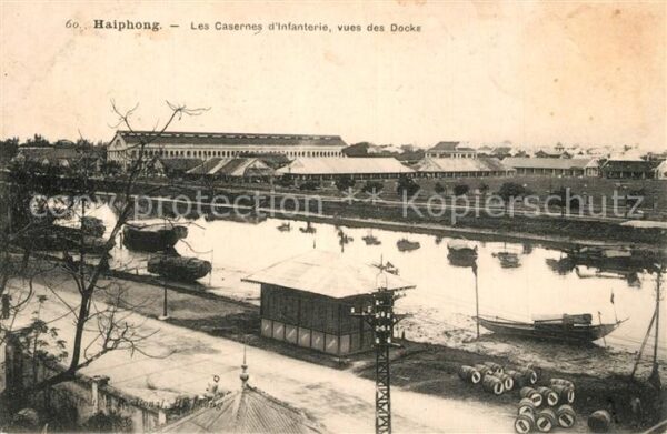 Haiphong Casernes Infanterie Docks
