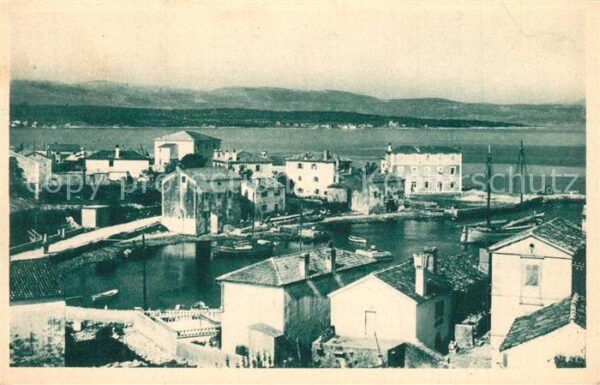 Malinska Panorama Hafen Küste