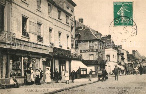 Orbec En Auge un coin de la Grande Rue