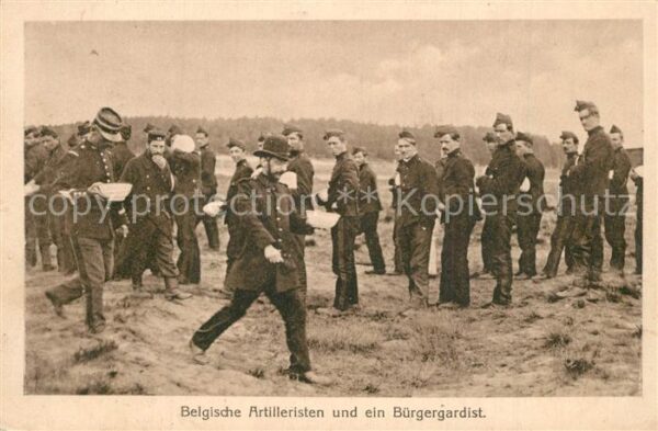 Militaria Belgien Artilleristen B?rgergardist