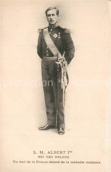 Adel Belgien Roi Albert Ier