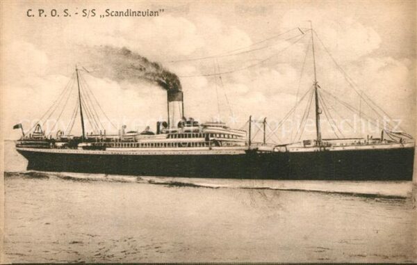 Dampfer Oceanliner S/S Scandinavian