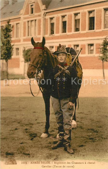 Militaria Belgien Regiment des Chasseurs a Cheval Cavalie