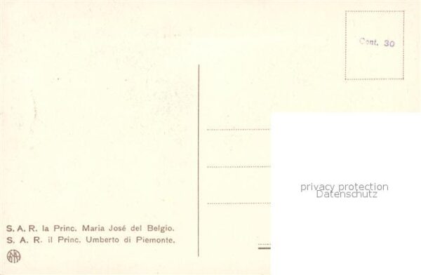 Adel Italien Principessa Maria Jose del Belgio Princ – Bild 2