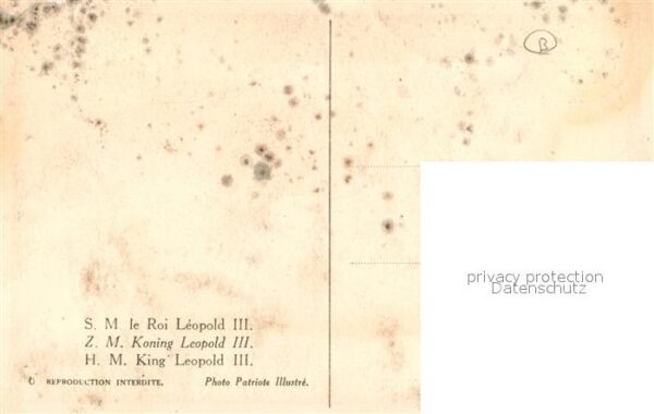 Adel Belgien Roi Leopold III. – Bild 2