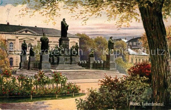 Verlag Wiedemann WIRO Nr. 1946 A Worms Lutherdenkmal
