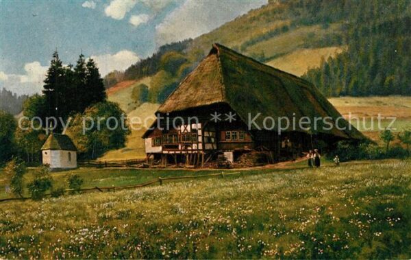 Hoffmann Heinrich Schwarzwaldhaus mit Kapellchen