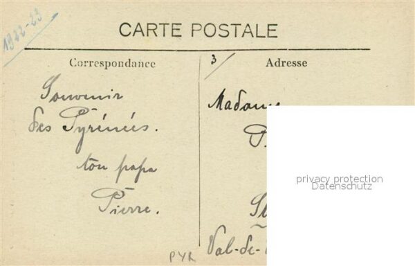 Trachten Frankreich Montagnard Wassertr?gerin Pyrenees – Bild 2