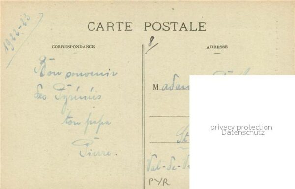 Trachten Frankreich Wassertr?gerin Pyrenees Fontaine – Bild 2