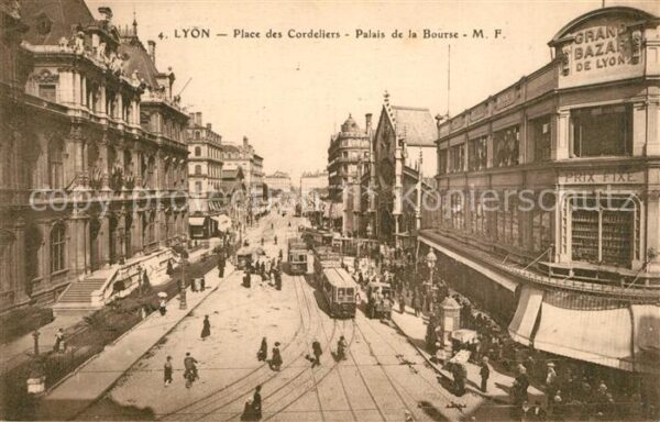 Strassenbahn Lyon Place des Cordeliers Palais de la