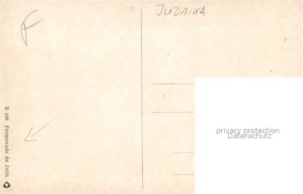Judaika Juden Judentum Promenade de Juifs – Bild 2