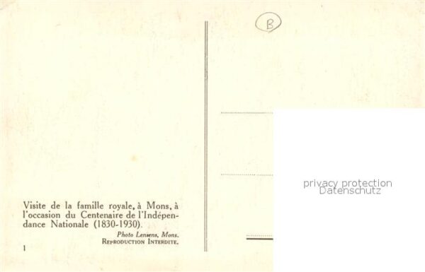 Adel Belgien Mons Centenaire de l'Independance Natio – Bild 2