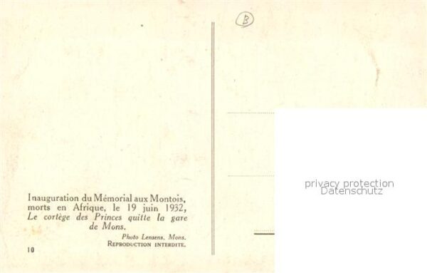 Adel Belgien Inauguration du Memorial aux Montois Co – Bild 2