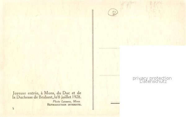 Adel Belgien Mons Duc et Duchesse de Brabant – Bild 2
