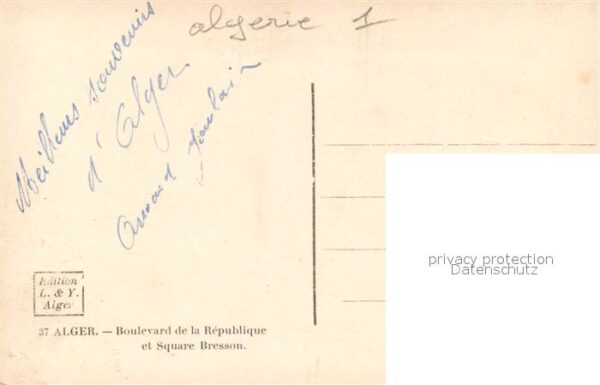 Strassenbahn Alger Boulevard de la Republique Square – Bild 2