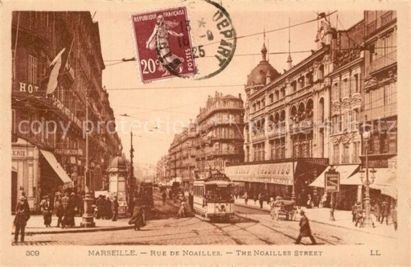 Strassenbahn Marseille Rue de Noailles