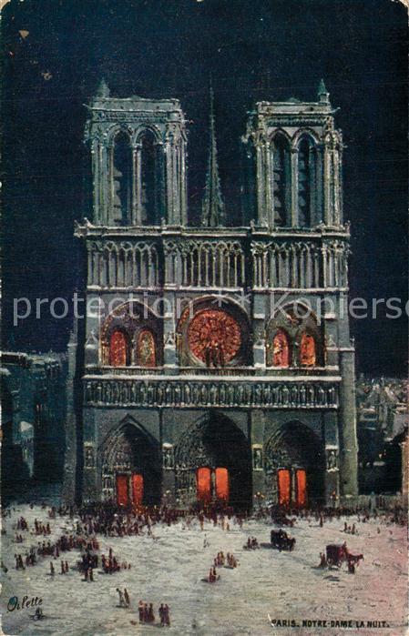 Verlag Tucks Oilette Nr. 34 Paris Notre-Dame
