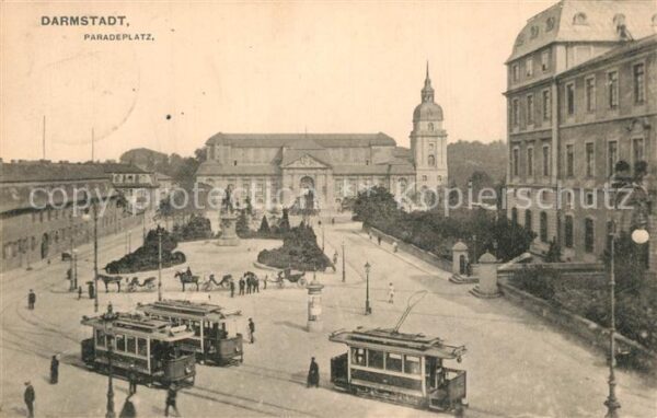 Strassenbahn Darmstadt Paradeplatz