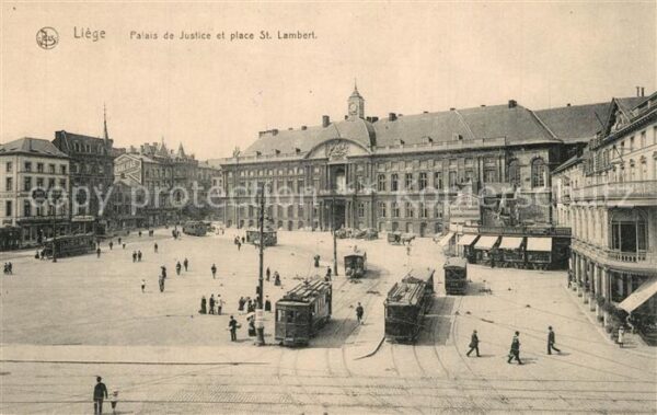 Strassenbahn Liege Palais de Justice Place St. Lambe
