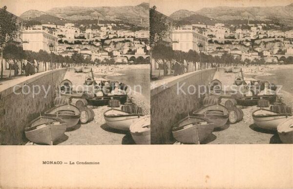 Stereoscopkarte Monaco Condamine