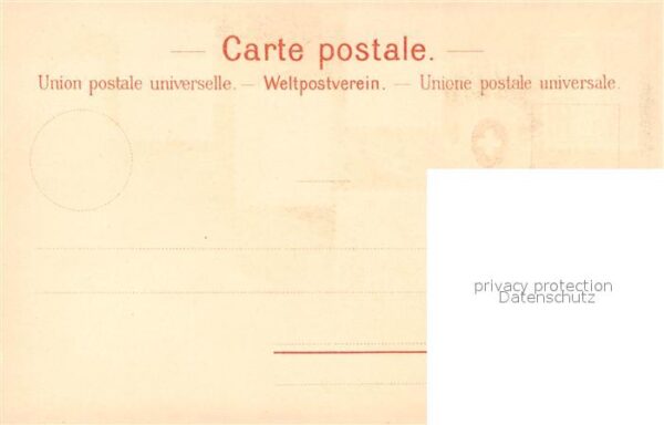 Briefmarken auf Postkarte Telegraphenmarken Schweiz Litho – Bild 2