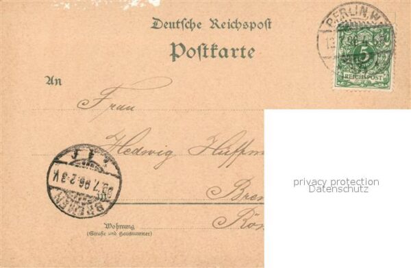 Ausstellung Gewerbe Berlin 1896 Fischerei-Palast Litho – Bild 2