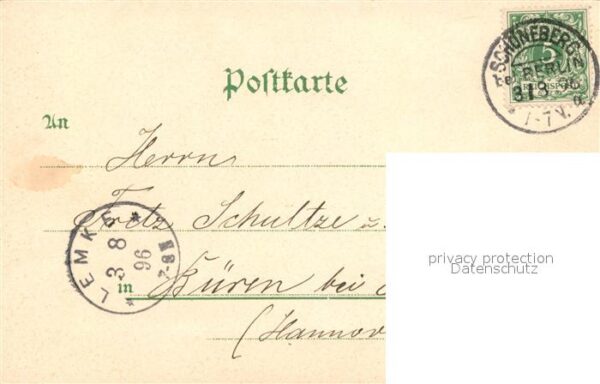 Ausstellung Gewerbe Berlin 1896 Haupt-Restaurant Wasserturm Scheinwerfe – Bild 2