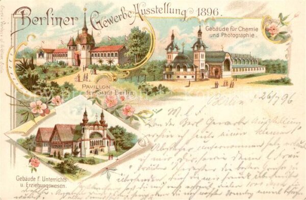 Ausstellung Gewerbe Berlin 1896 Chemie- und Photographie-Geb?ude Unterr