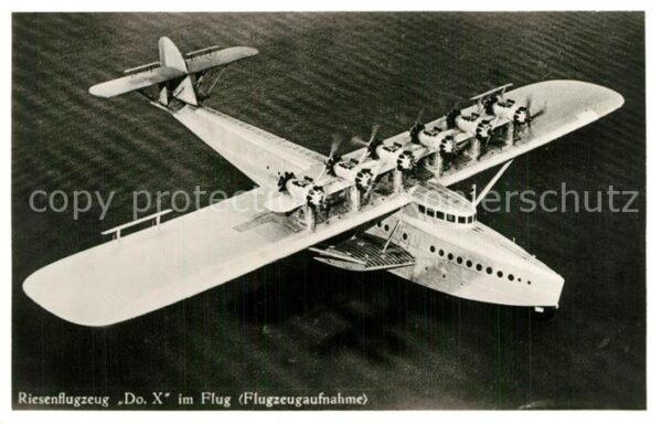 Flugzeuge Zivil Do. X Fliegeraufnahme
