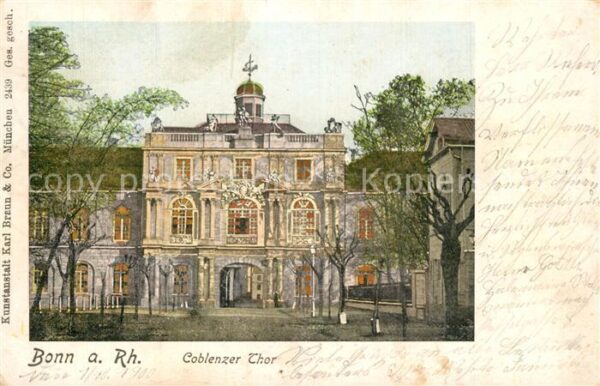 Goldfensterkarte Nr. 2439 Bonn Koblenzer Tor