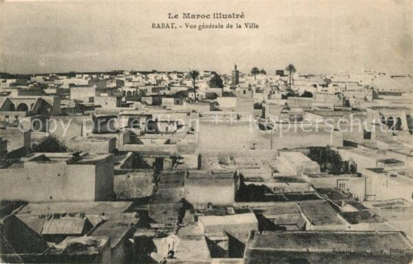 Rabat Marokko Vue Generale de la ville