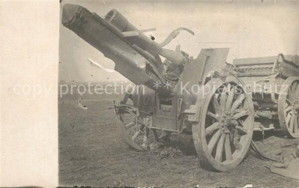 Militaria Deutschland WK1 Geschütz Kanone